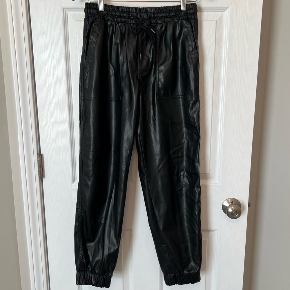 Blank NYC Women’s Faux Leather Joggers